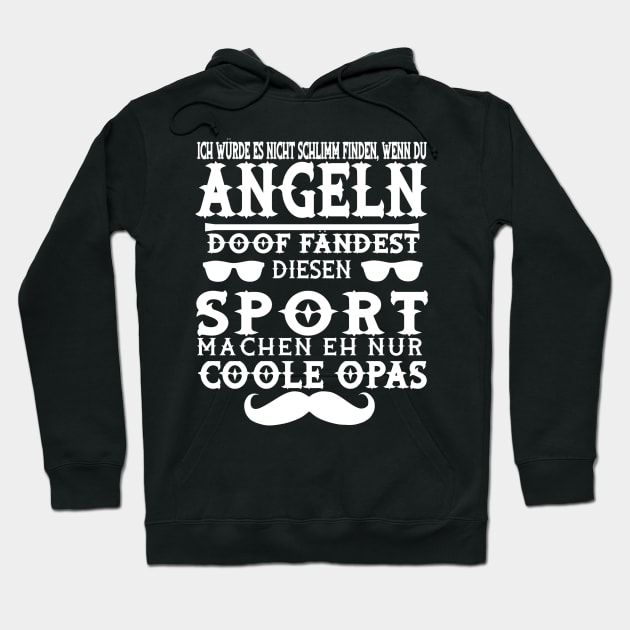 Angeln Opa Fischer Angelrute Hobby Geschenk Hoodie by FindYourFavouriteDesign